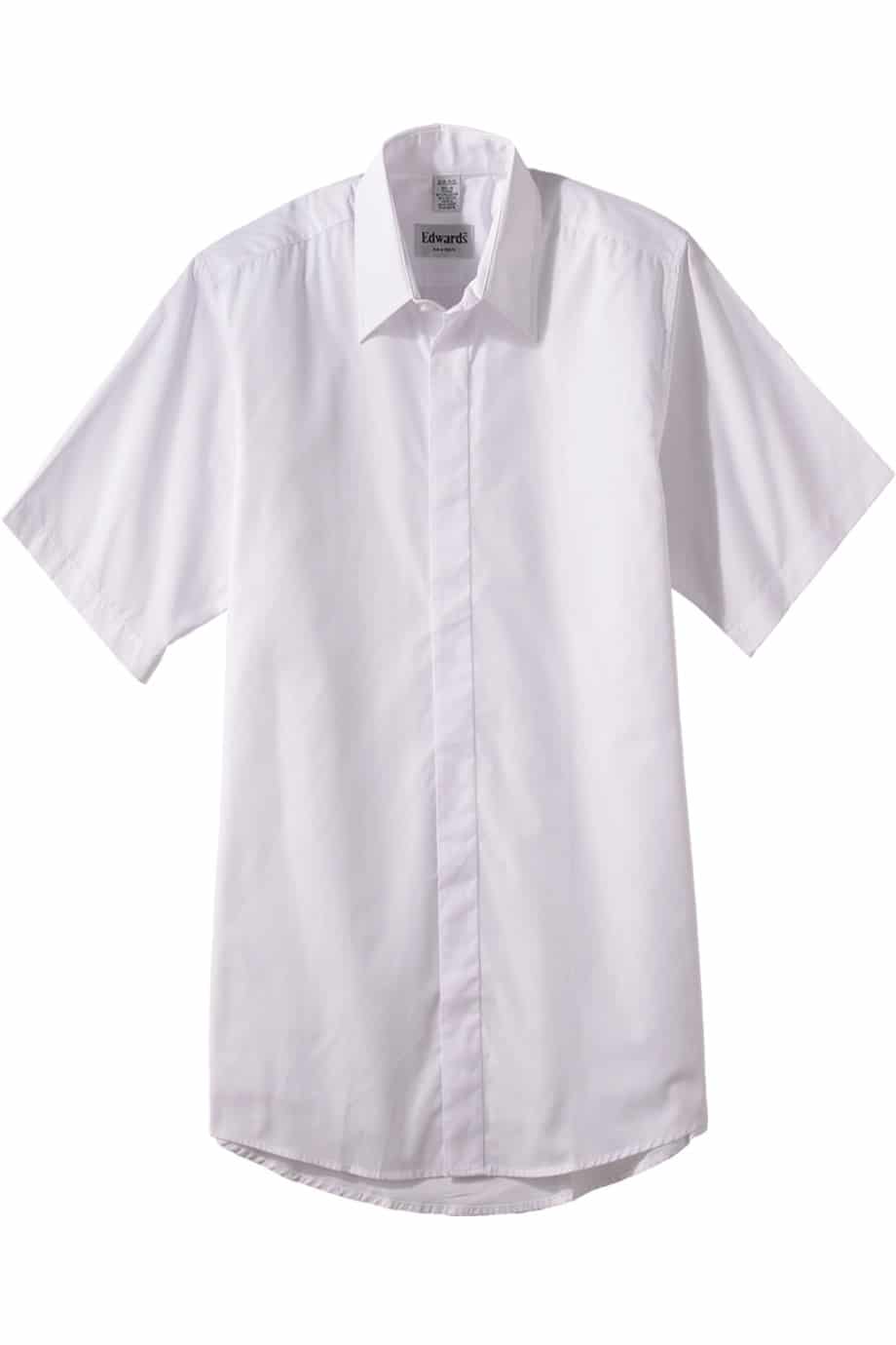 1240 Short Sleeve Cafe Shirt w/ Hidden Buttons – Cal Uniforms