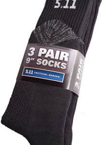 59121 Black Socks 9″ Pack of 3