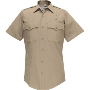 69R6604 Flying Cross Silvertan Short Sleeve Deluxe Poly/Rayon