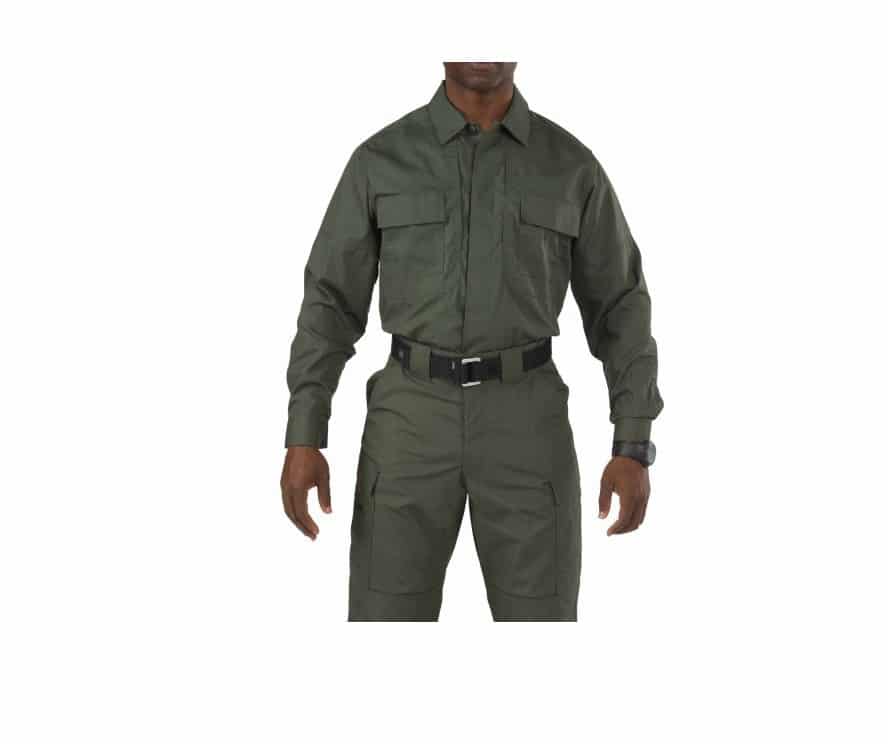 5.11 72054 Black Mens Tactical Police Shirt Long Sleeve Taclite XL 2XL 3XL