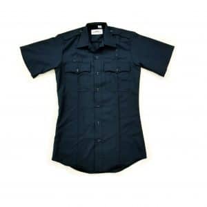 99R8486 Flying Cross Navy Short Sleeve Shirt Poly/Wool