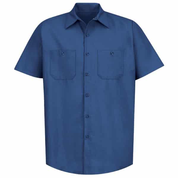 SP24 Men's Industrial Short Sleeve Workshirts - Cal Uniforms