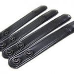 22090 Bianchi Plain Black 1″ Belt Keeper Pack of 4