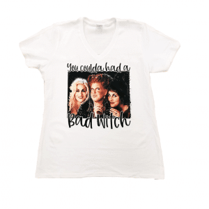 LPC54V You Coulda Had A Bad Witch – Ladies Vneck Tshirt