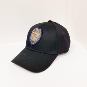 19-061-11-1257 Black Instructor Hat w/ Patch & Embroidery