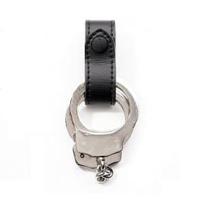 690-2PBL Plain Black Handcuff Strap w/ Snap
