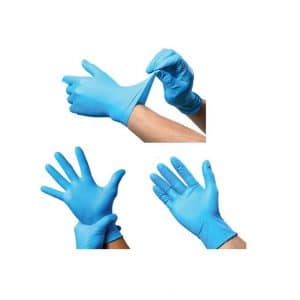 9A Blue Nitrile Gloves – Powder Free