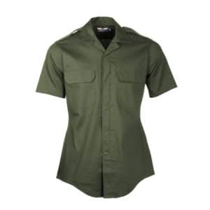11257 Forest Green Mini-Ripstop Corrections Short Sleeve Shirt