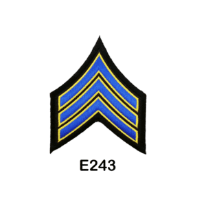 Pair of Sergeant Chevron Patches / Emblems