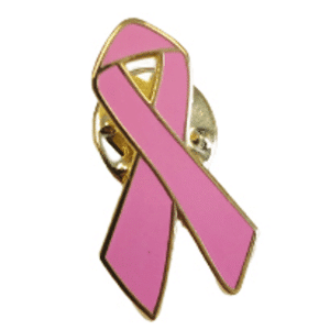 8345A Pink Breast Cancer Awareness Ribbon, Pin
